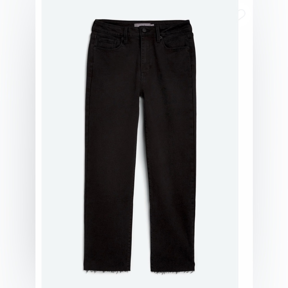 JUST USA
Phillip High Rise Raw Hem Straight Leg Jean